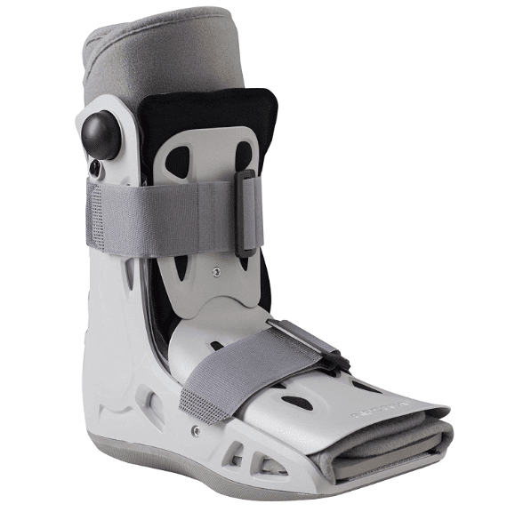 Orthopedic boot clearance for foot fractures