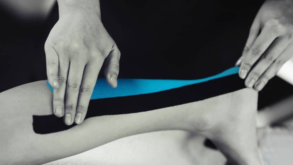 Picture of Retrocalcaneal Bursitis Taping