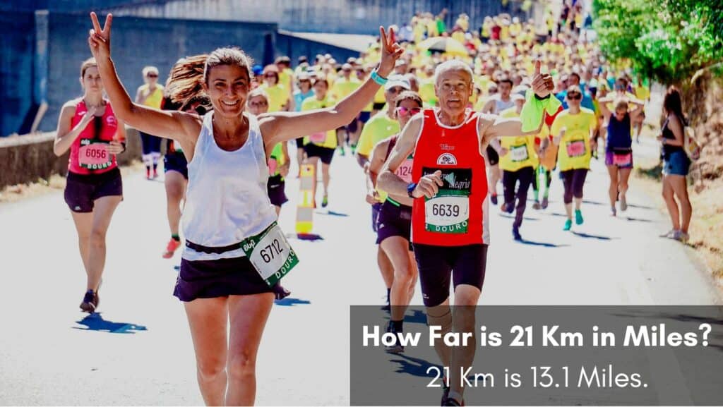 Photo of runners running 21 km