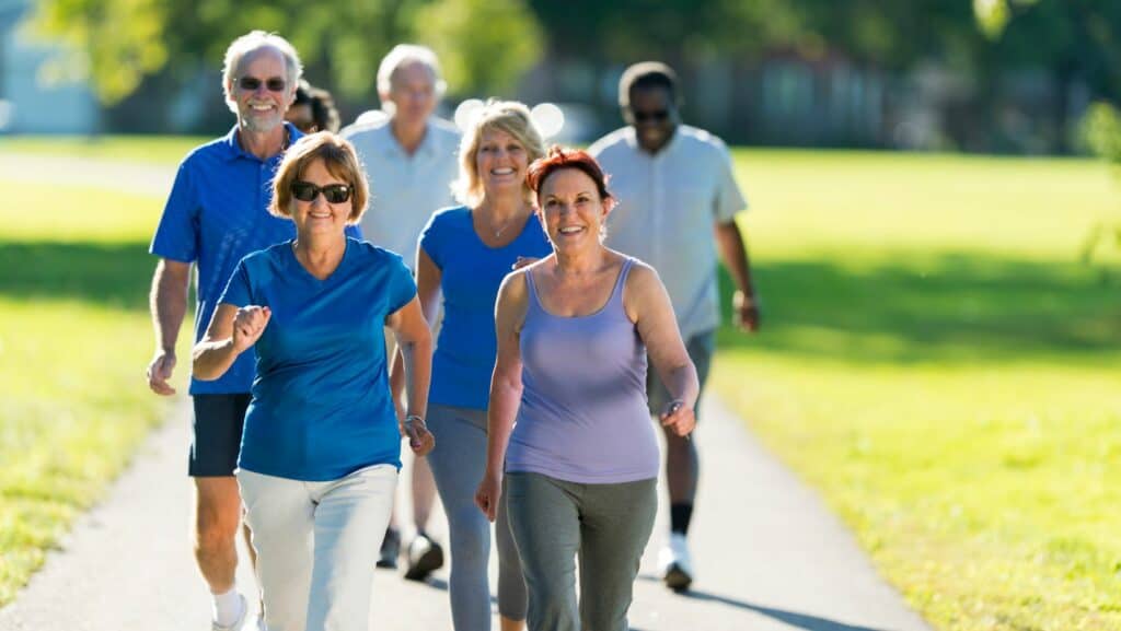 Photo of people walking 